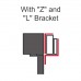 With "Z" and "L" Brackets